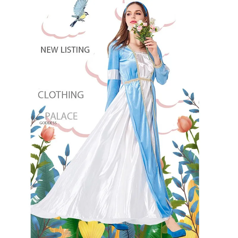 

New Women Halloween Queen Princess Costumes Female Goddess Anime Cosplay Carnival Purim parade Masquerade Role Play party dress