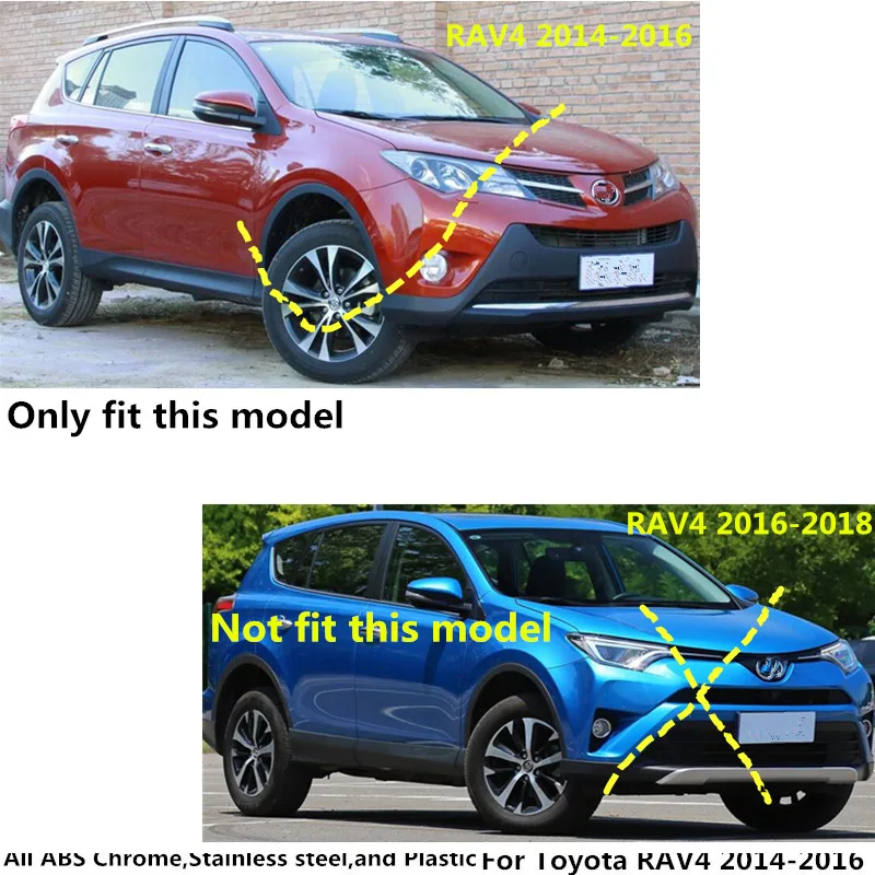Бесплатная доставка Для Toyota RAV4 2014 2015 2016 автомобильный детектор из АБС пластика