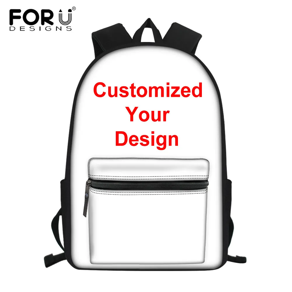 Новый рюкзак FORUDESIGNS с индивидуальным принтом школьный в стиле преппи для
