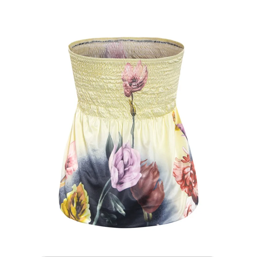 Летние женские футболки с принтом и открытыми плечами топы без рукавов вырезом