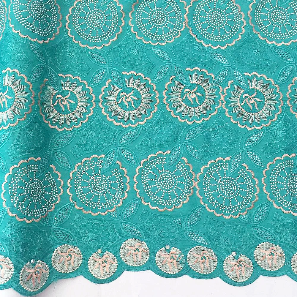 

Dubai Nigerian Latest Lace Fabric 2020 Lilac Aqua Swiss Voile Dry Lace Fabrics High Quality Cotton Lace Fabric For Wedding