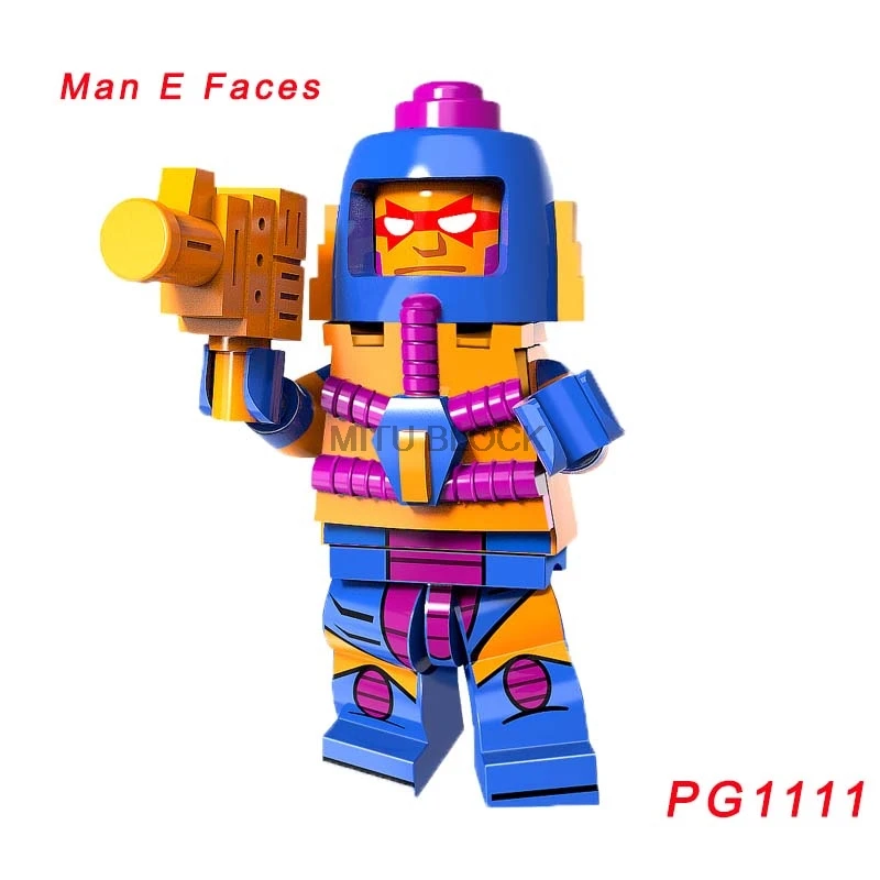 pg1111 Супергерои он-человек Мастерс строительные блоки Skeletor Ramman Trapjaw Clawfl Beastman Manaface He Man фигурки - Цвет: pg1111