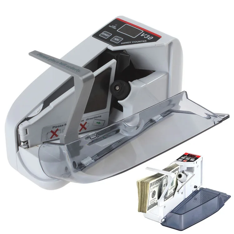 Мини-машина для счета валюты, удобная банкнота, счетчик банкнот, AC или батарея для поддельных денег, доллар, ЕС, США, Великобритании