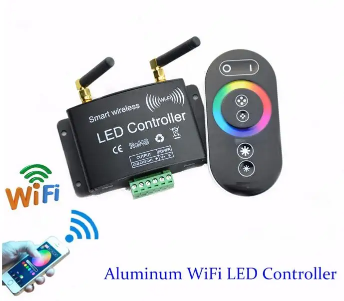 DC12 24V 4A/CH rgb Wi Fi светодиодные Управление Лер + RF сенсорный Дистанционное управление