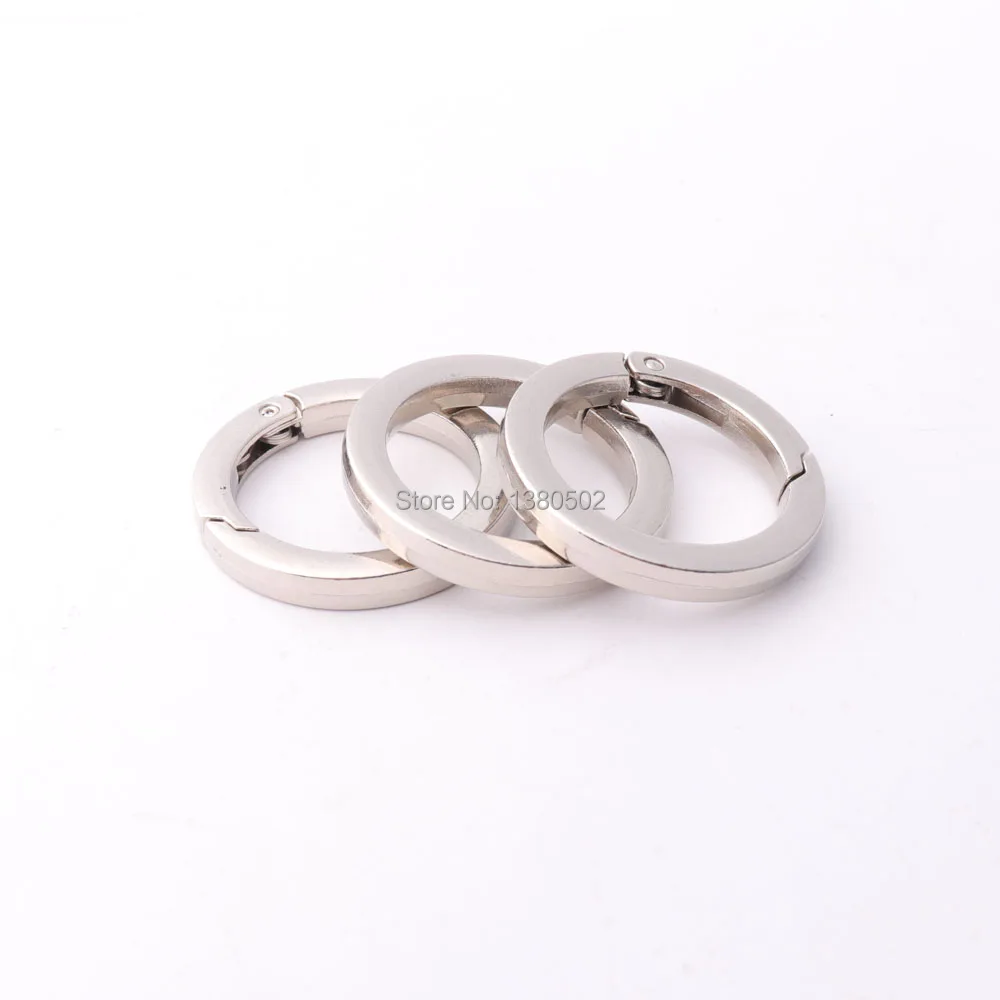 5 шт./лот никелированный цвет металлический пружинный зажим Пряжка крюк кольцо