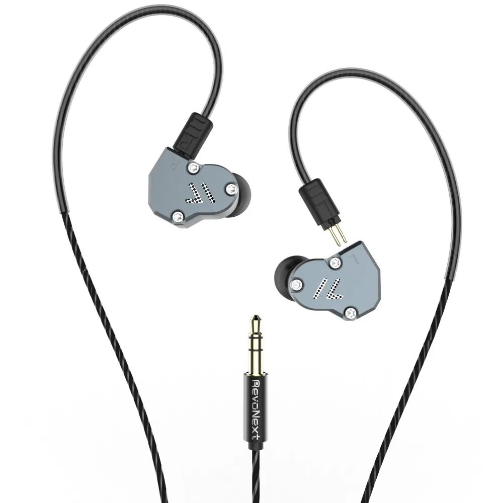 RevoNext QT2 наушники для ушей бас сабвуфер HIFI DJ монитор бега спортивные