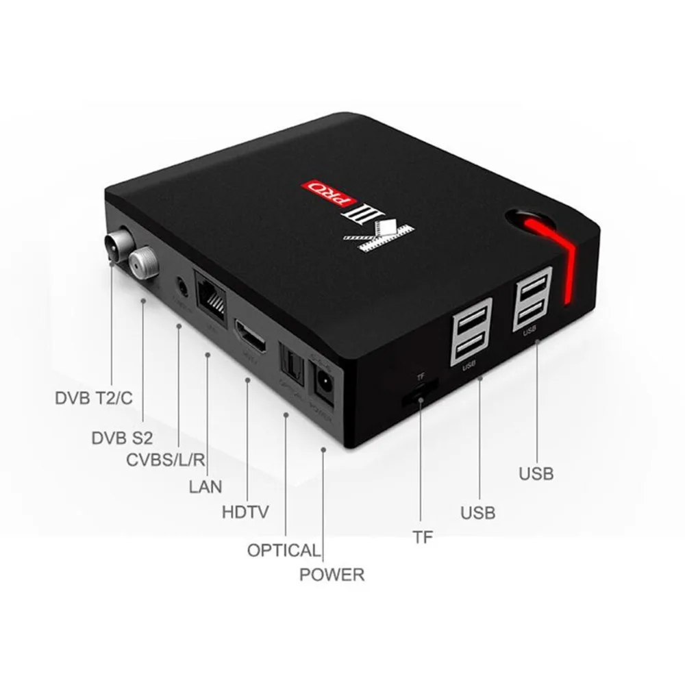 MECOOL KIII PRO Smart TV Box Amlogic S912 S2 T2 DVB Восьмиядерный Android 6 0 3G RAM 16G ROM Bluetooth 4 телеприставка