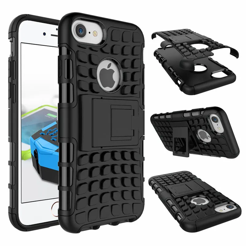 Для iPhone 7 Прочный ТПУ Пластик Гибридный Heavy Duty Панцири чехол для телефона плюс