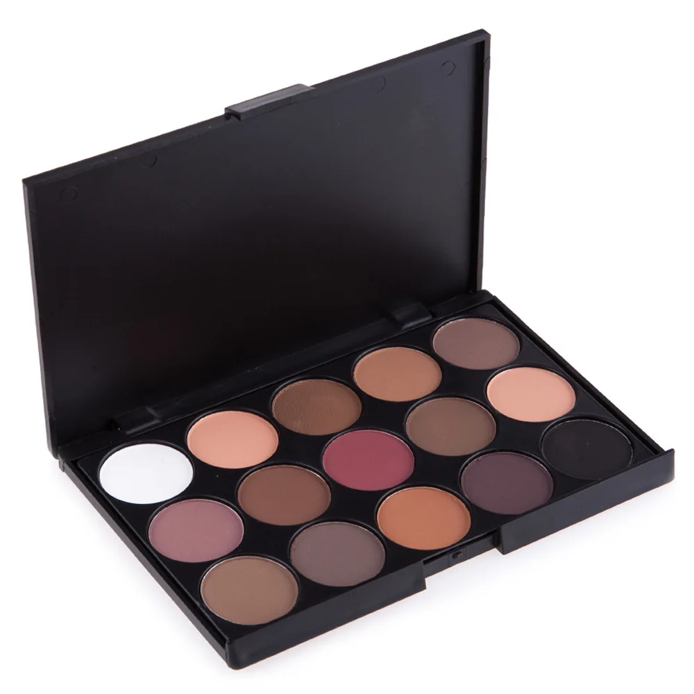 Pro 15 Colori Eye-shadow Make-up Palette Warm Nude Schimmer e Shine Eyeshadow Palette Donna Trucco