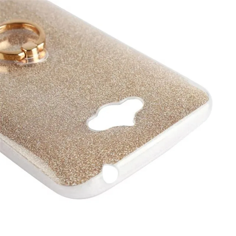 Блестящий Мягкий чехол для телефона из ТПУ с кольцом на палец Asus ZenFone Max ZC550KL