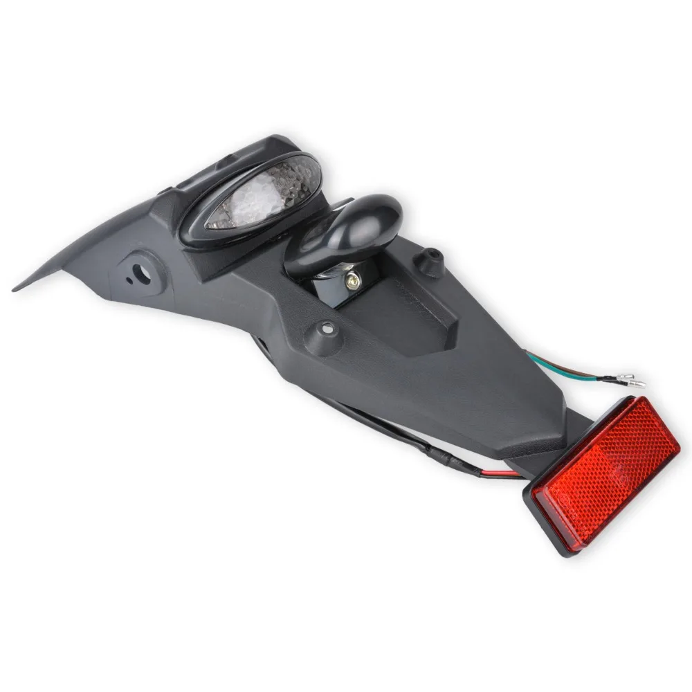 KaTur 12V LED Motorcycle Fender Rear Tail Stop Light Reflector Universal for MX Motocross Sport Pit Dirt Bike New Arrival |
