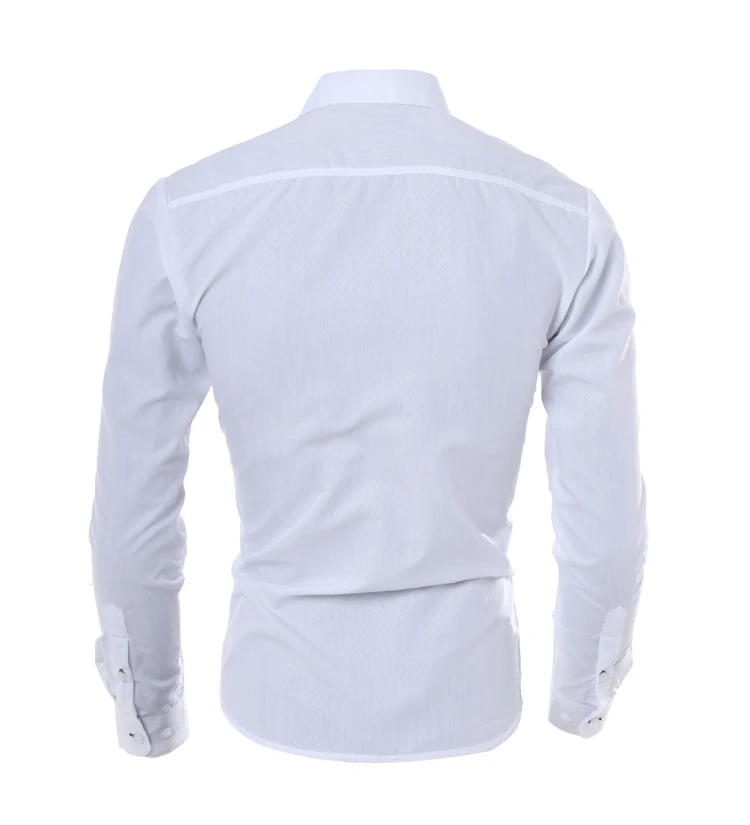 Camisas Hombre Vestir нарядные рубашки мужская рубашка облегающая сорочка Homme однотонная