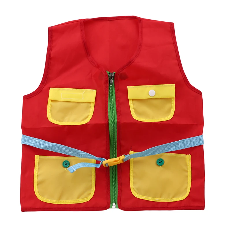Montessori Learn to Dress Multi-Task Dressing Vest Zip Snap Button Buckle Magic Sticker Kids Busy Quiet Educational Travel Toys | Игрушки и