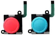 2pcs Blue red Stick 3D Аналоговый джойстик для пальца, сменные сенсоры для nintendo Switch Joy Con, аксессуары для ремонта регулятора игр для NX Joycon - Цвет: 2pcs Blue red Stick
