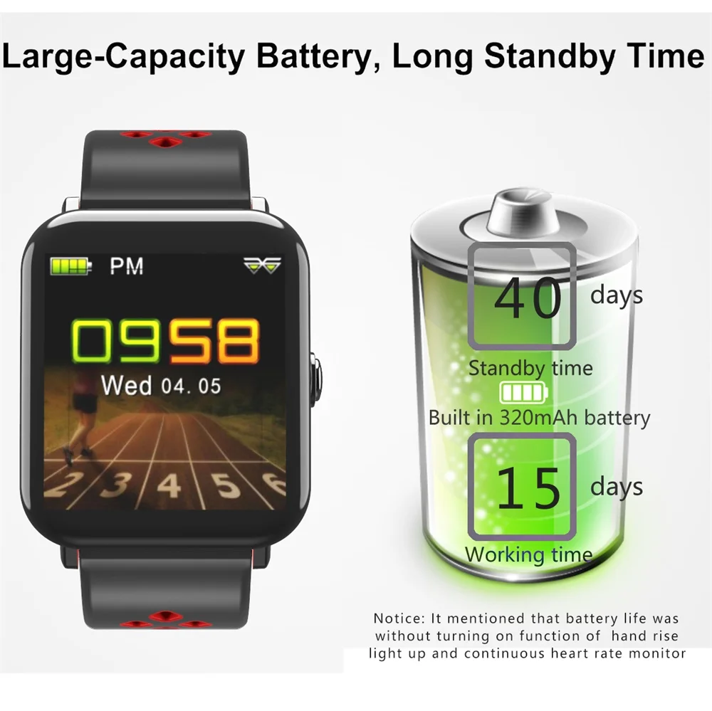 DM06 человек умный Браслет сердечного ритма мониторы сна Красочные экран