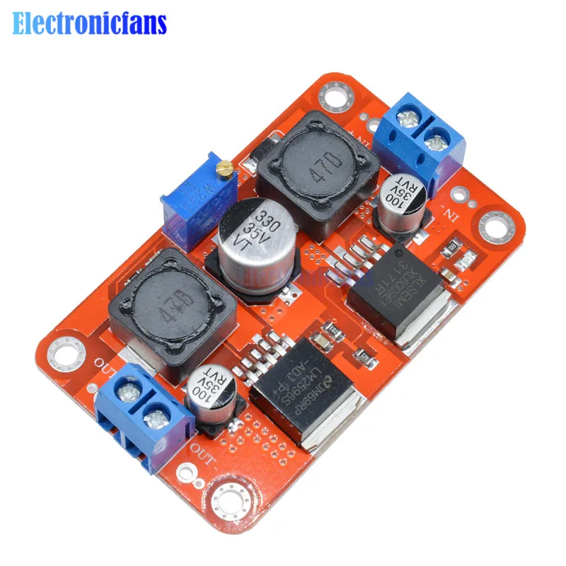 XL6009 LM2596S DC повышающий понижающий модуль преобразователя Напряжения с 1 25 В 26 в до 3
