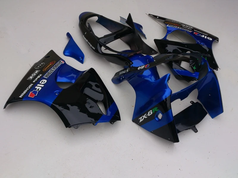 OEM литьевая форма обтекатель комплект для Kawasaki ninja ZX 6R 2000 2001 2002 ZX6R 00 01 02 синий