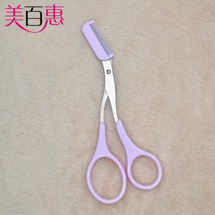 Новинка 2018 ножницы для филировки ресниц расческа розовый триммер бровей зажимы