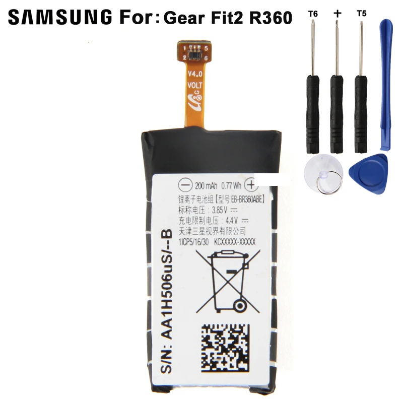 Оригинальная запасная аккумуляторная батарея для Samsung Gear Fit2 Fit 2 R360 200