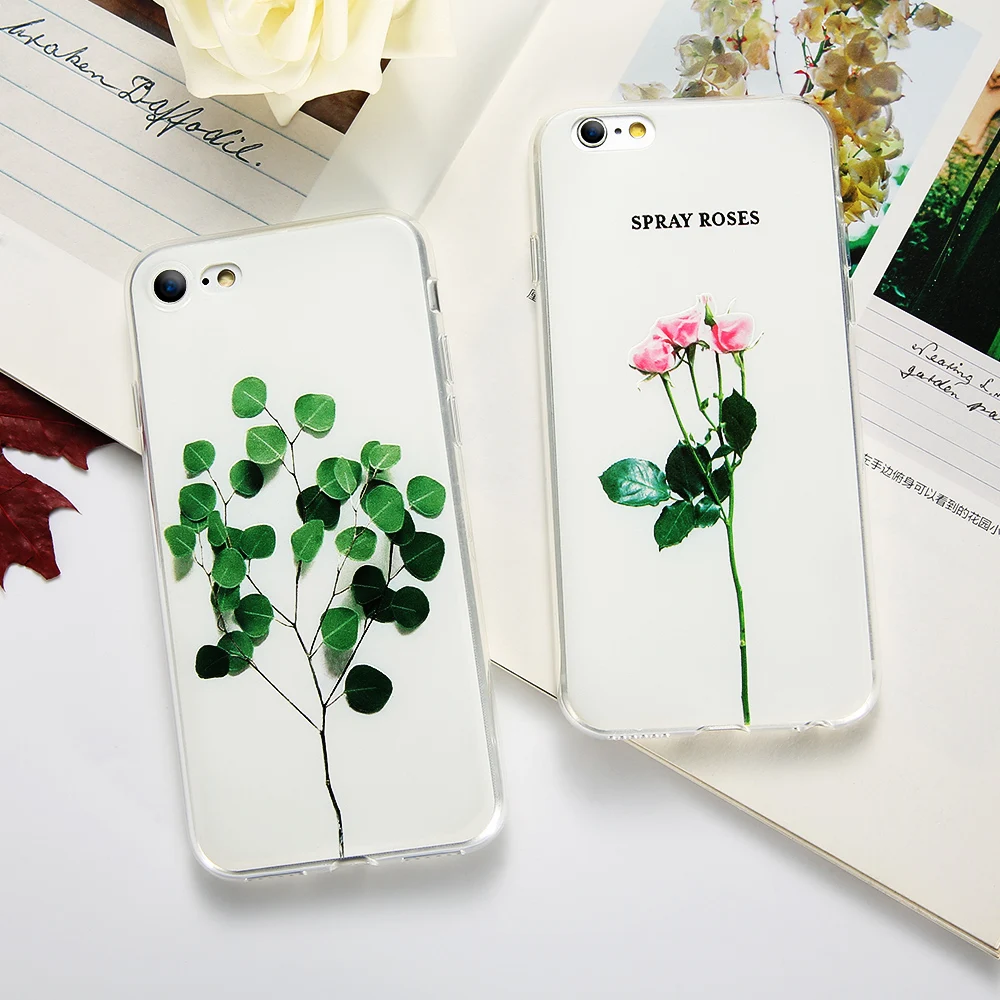 Чехол для телефона KISSCASE 3D с рельефными цветочными листьями iPhone SE 5S 5 чехол милыми