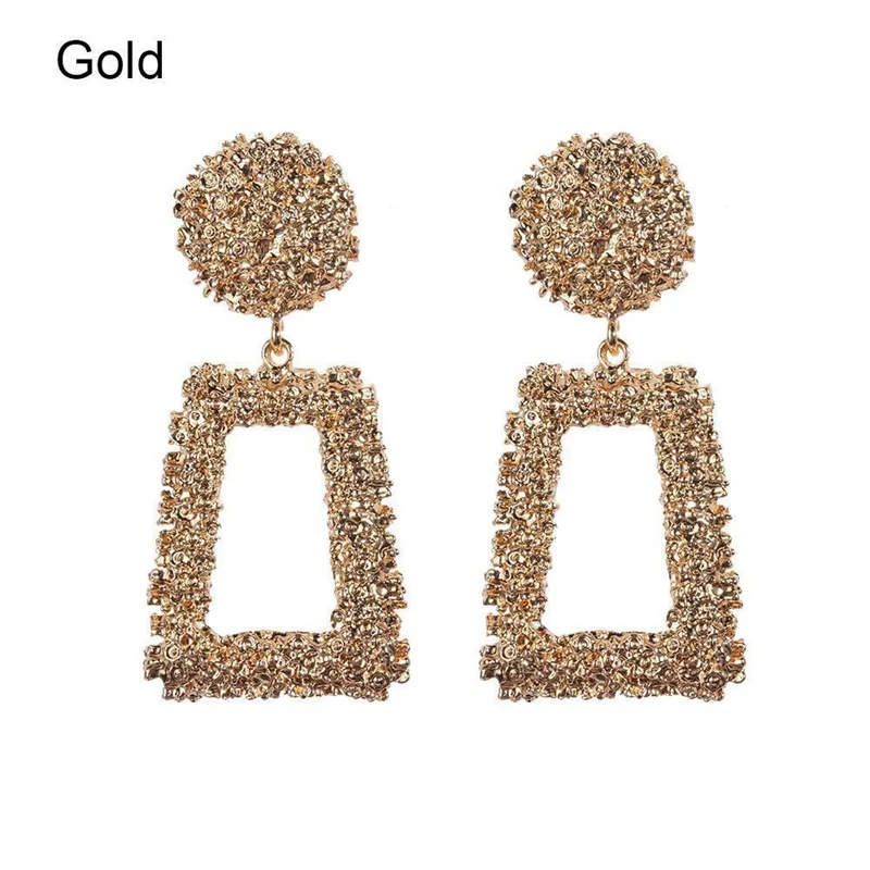 Vintage Earrings Female Pendientes Loop Earring Women 2018 Slopes Fashion Jewelry Hanging Geometric | Украшения и аксессуары