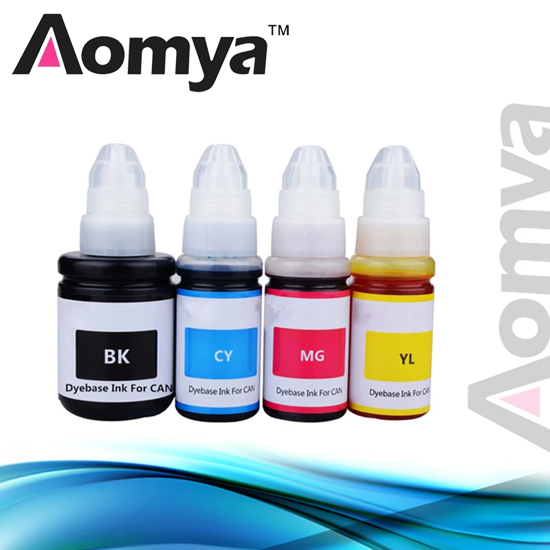 

Aomya For Canon GI-490 GI-790 GI-890 GI 490 790 890 Pixma G1000 G1100 G1400 G2400 G3400 G2000 G3000 printer dye refill ink4colos