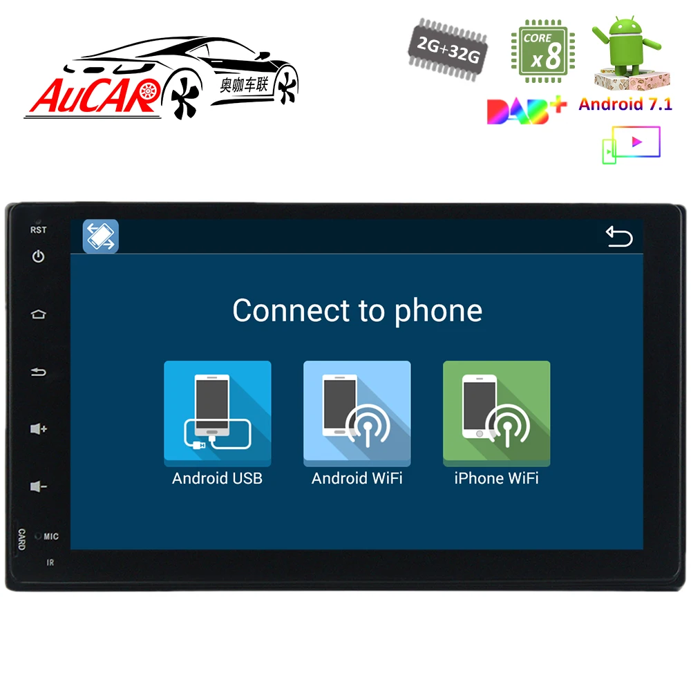 Автомобильный DVD плеер с 9 "сенсорным экраном Android 8 1 GPS для Toyota Fortuner 2016 2017 2018 HD