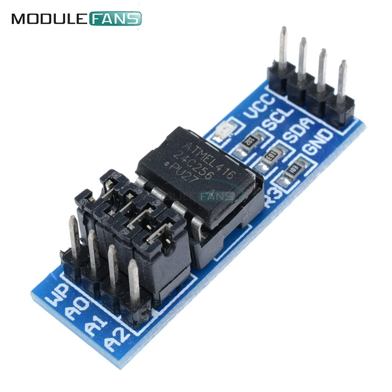 Модуль памяти EEPROM 2 шт. AT24C256 I2C IIC интерфейс чип 8P индикатор источника питания