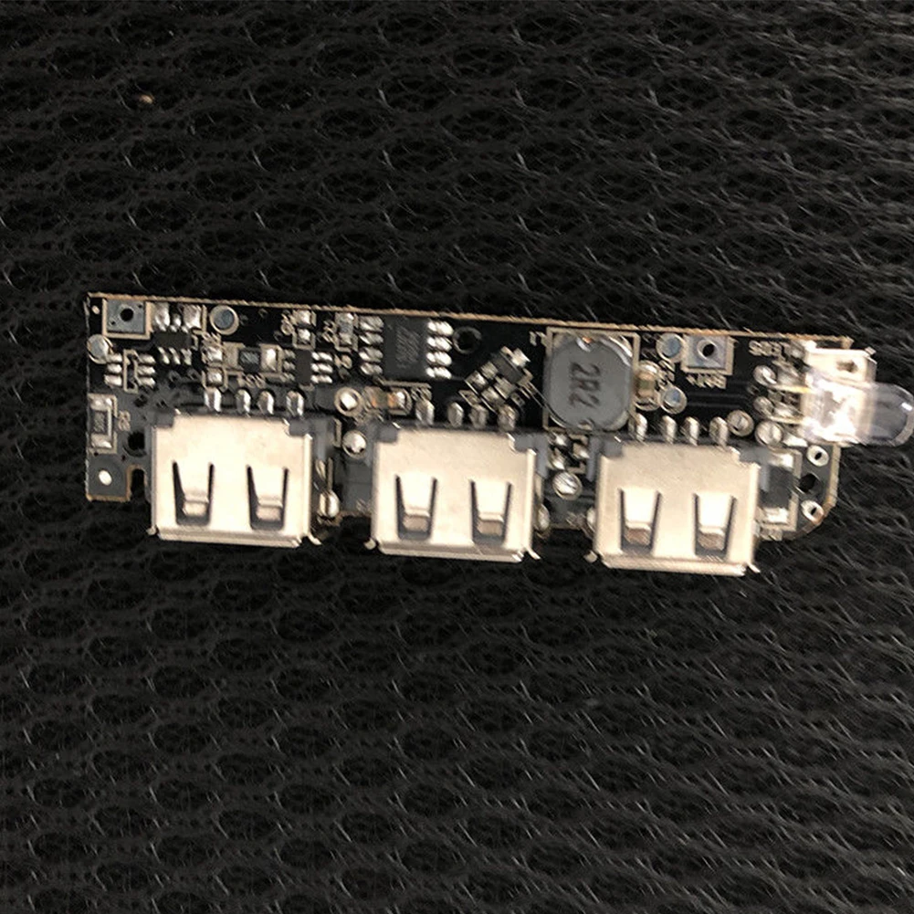 5 в 1A 2.1A ёмкость индикатор 18650 батарея замыкания 3 порты usb со светодиодный