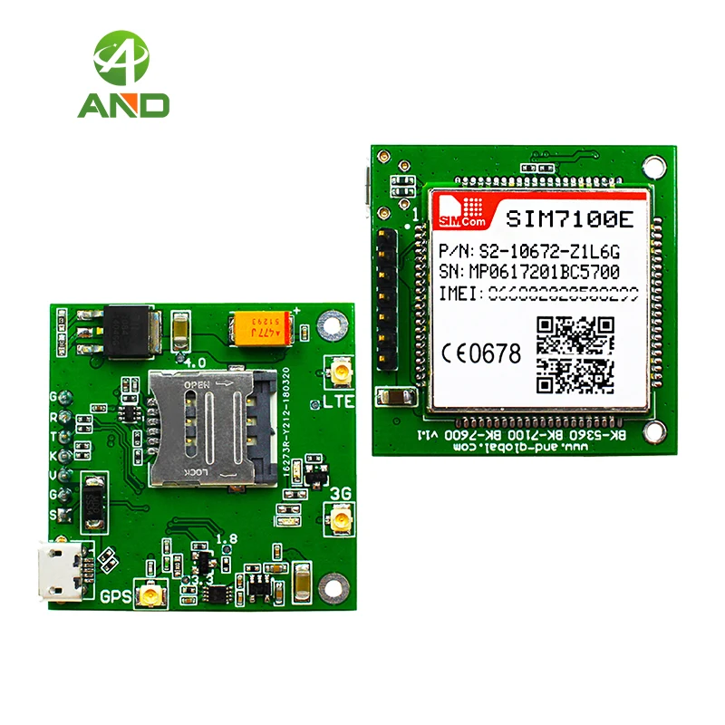4g SIM7100E Breakout board LTE сетевая испытательная плата в Западной Европе с модулем B1 B3 B7 B8