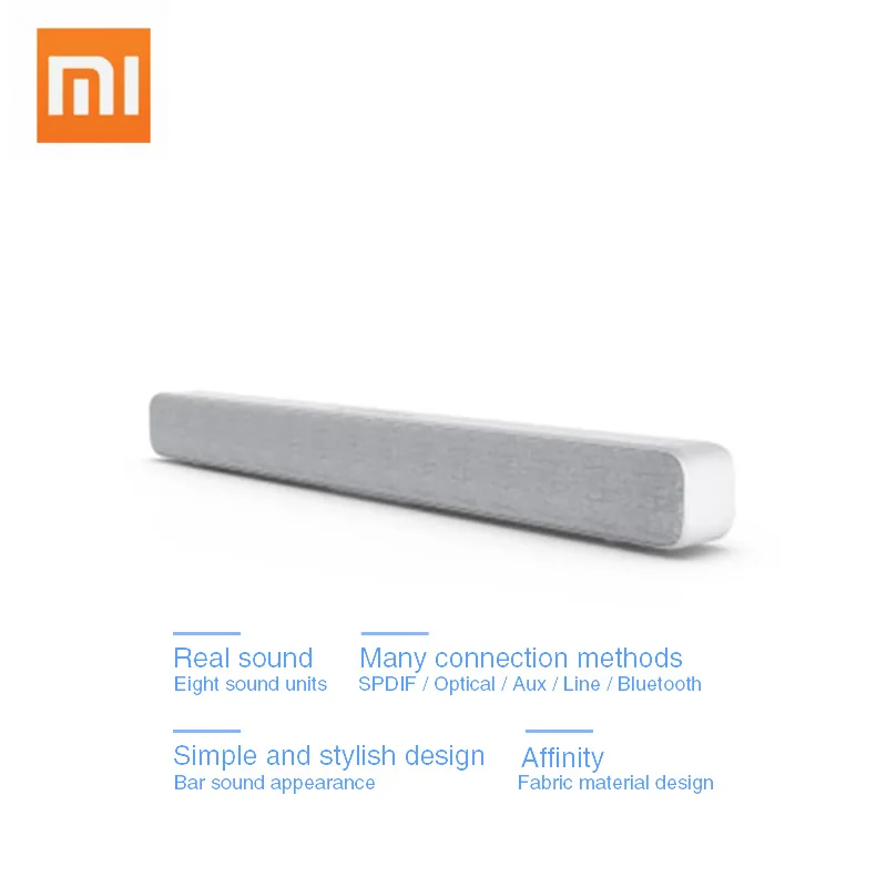 Оригинальный Xiaomi Bluetooth Беспроводная ТВ звуковая панель стильная ткань поддержка