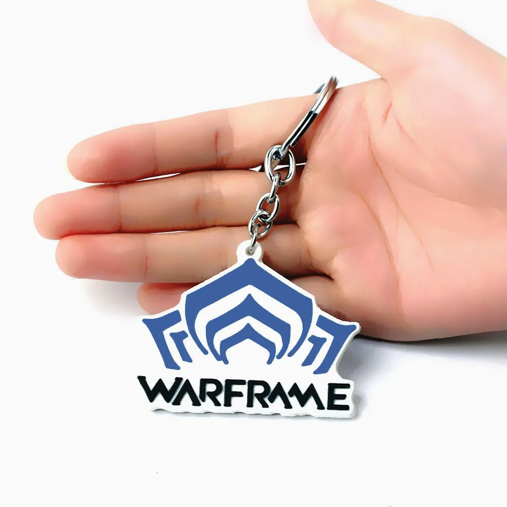 TPS игровая Warframe с буквенным логотипом силиконовый брелок значок модель оружия