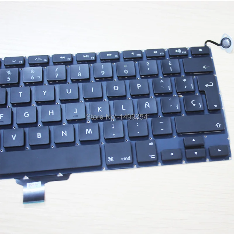 5 шт. Подлинная A1278 испанская клавиатура для Apple Macbook Pro 13 ''A1278 Клавиатура с Blacklight