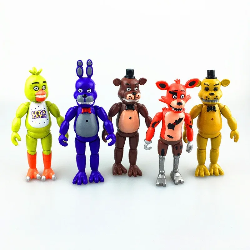 5 шт./лот дюйма Foxy Gold Chica ПВХ фигурка игрушки | Игрушки и хобби