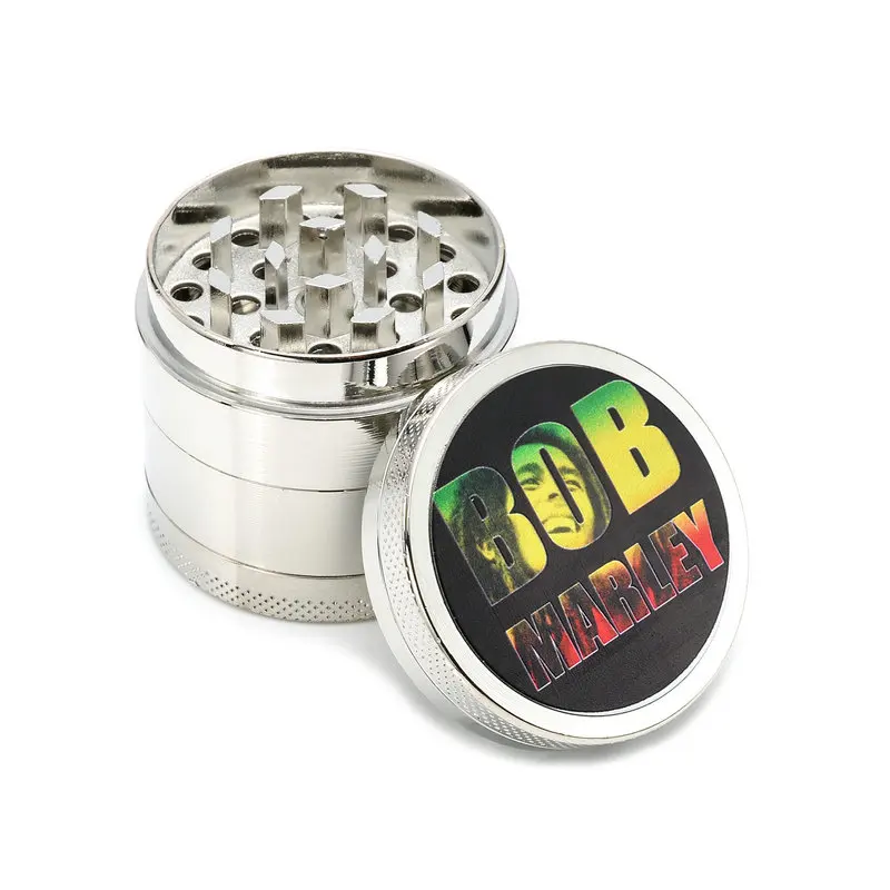 Tobacco herb moledor grinder 4Part Aluminium Metal Herb Spice Pollinator Grinder Smoke crusher | Дом и сад