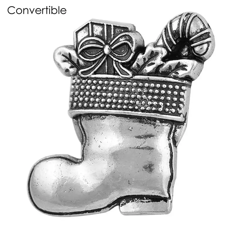 2018 Rivca жемчужная Камея металлические красные рождественские туфли Магнитная