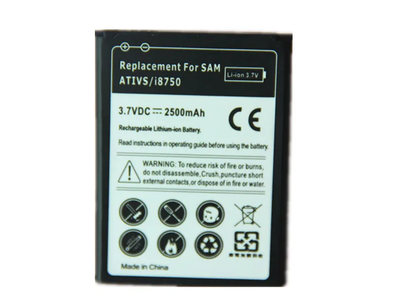 I8750 Ativ S EB L1M1NLU Замена аккумулятора для Samsung Phone ATIV GT i8750 i8790 i8370 2500 мАч Оригинальные