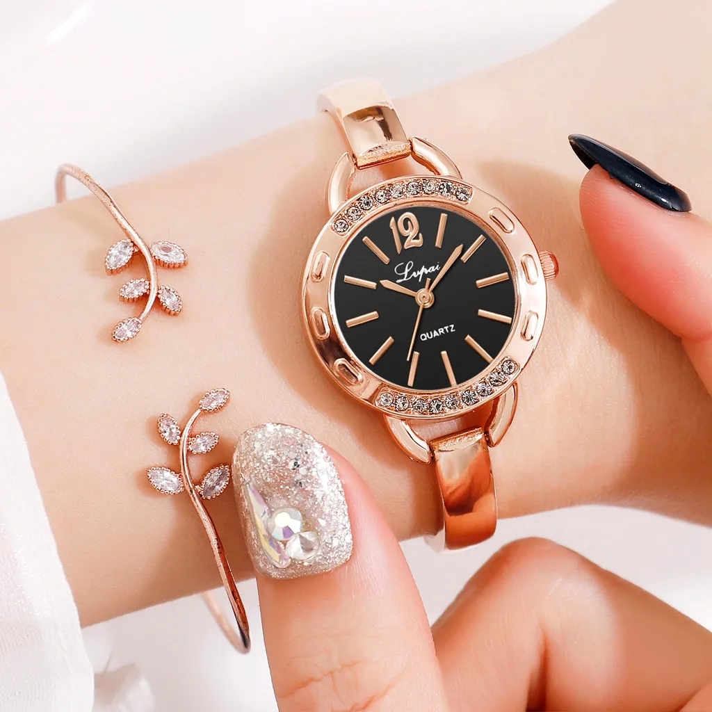 Женские часы reloj mujer простые повседневные с ремешком из сплава женские