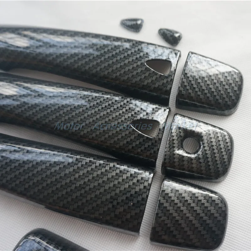Новая спортивная накладка на дверную ручку из углеродного волокна для Nissan Pulsar 2015