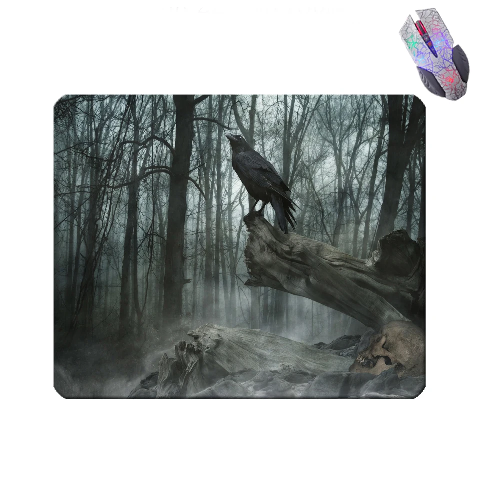 DIY Темный Лес Черный Ворон Игра Престолов Hd PC Коврик для мыши Пользовательские