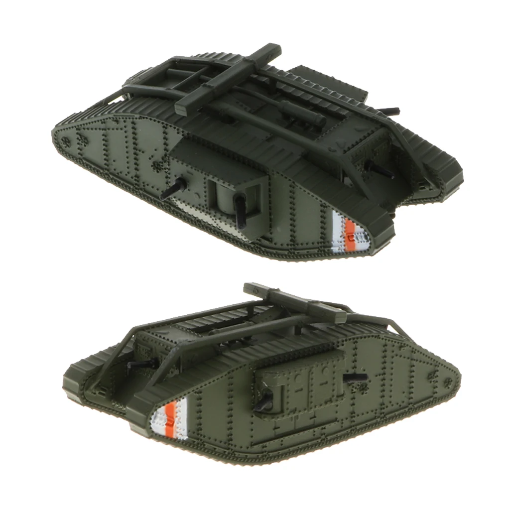 2 шт. 1/100 имитация отлитых под давлением Великобритании MK. IV Мужской и Женский Танк