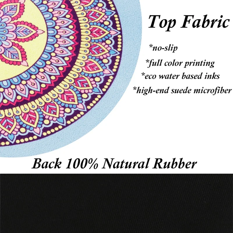 

Natural rubber folding yoga mat portable machine wash Anti-Slip yoga mat 1.5 mm suede color printing pattern sports yoga towel