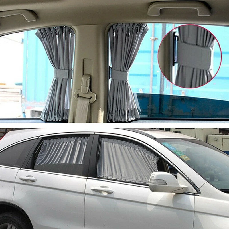 

Visor Car Curtain 50x39cm Gray Front & Rear Replace Accessories Universal