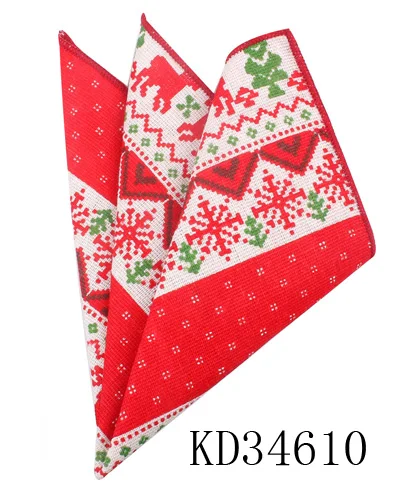 KD34610 Животное печати Карманный квадратный для мужчин женщин мультфильм полотенце для сундуков носовые платки для джентльменов мужские костюмы платок карман полотенце - Цвет: KD34610
