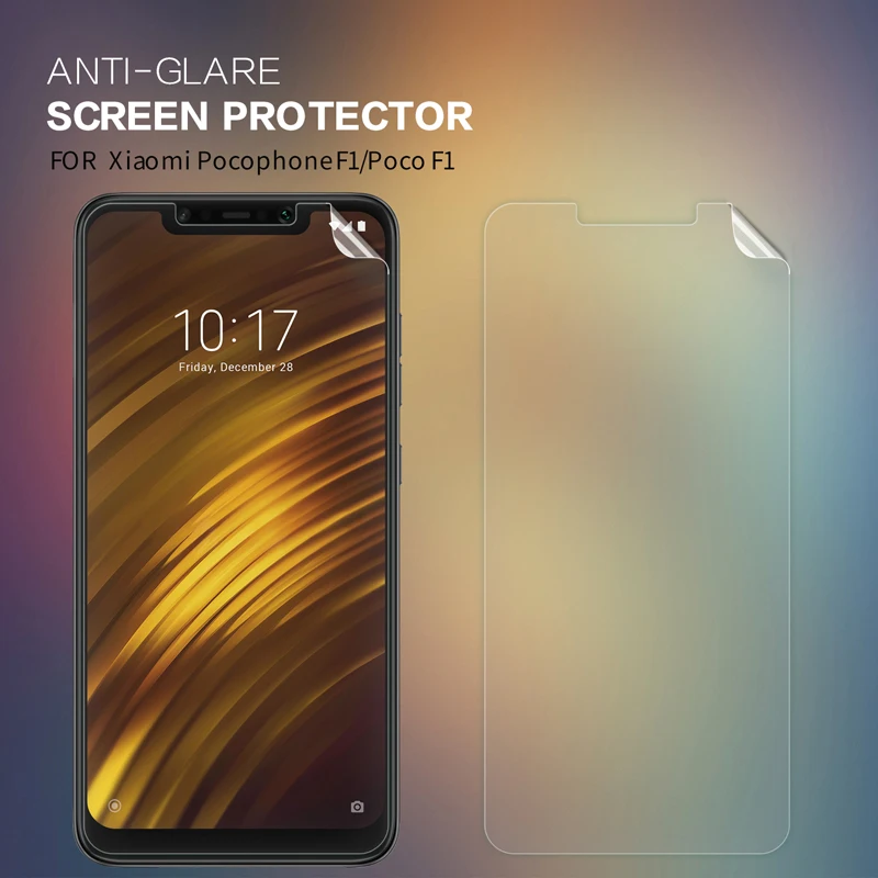 Pocophone F1 Защитная пленка для экрана Nillkin прозрачная/матовая мягкая пластиковая Xiaomi