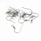 (Никогда не выцветает) 100 шт.лот 20x16 мм из нержавеющей стали, фурнитура для сережек, застежки, крючки, аксессуары для изготовления ювелирных изделий, W4-50