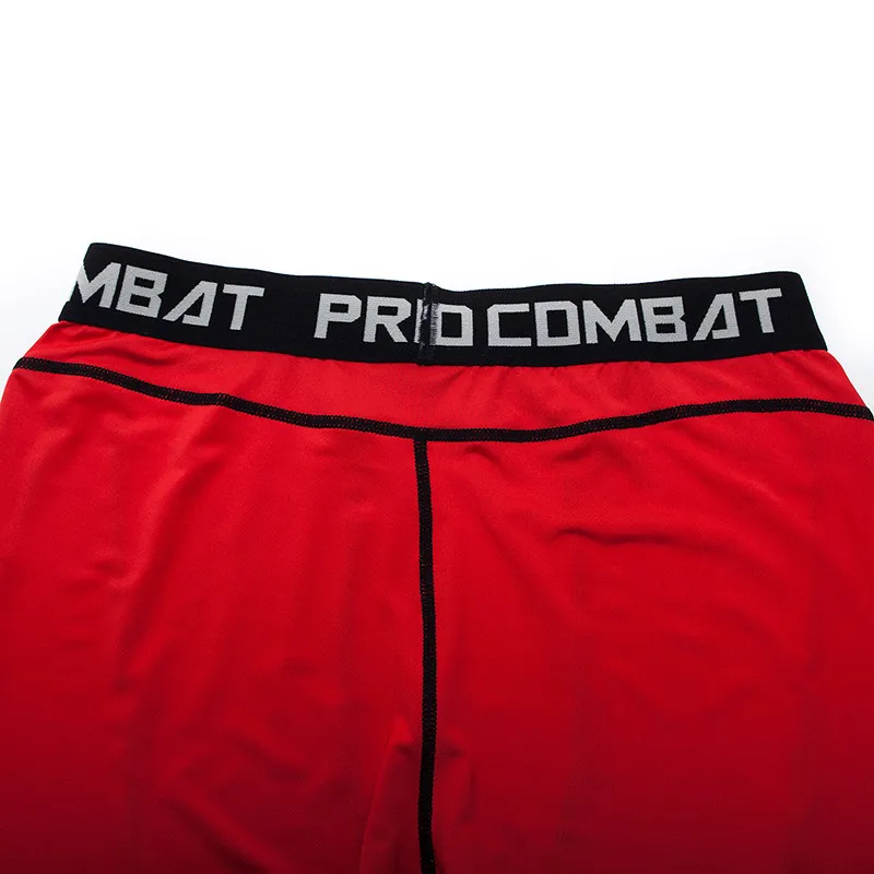 2019 новые мужские красные компрессионные быстросохнущие Колготки Леггинсы MMA для