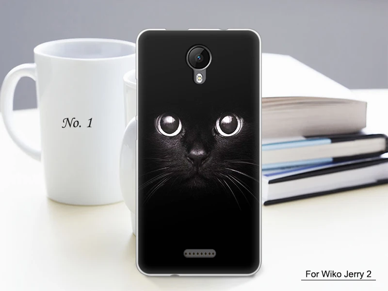 JURCHEN чехол для телефона с мультяшным принтом для Funda Wiko Jerry 2 Чехол, Мягкая силиконовая задняя крышка из ТПУ для Wiko Jerry 2 Jerry2 II чехол-накладка
