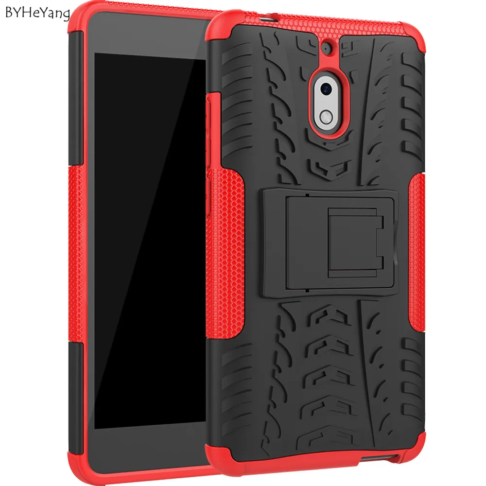 Shockproof Plastic Hard Armor Case For Cover Nokia 2.1 2018 Slim Bumper Protection Stand Back Kickstand | Мобильные телефоны и