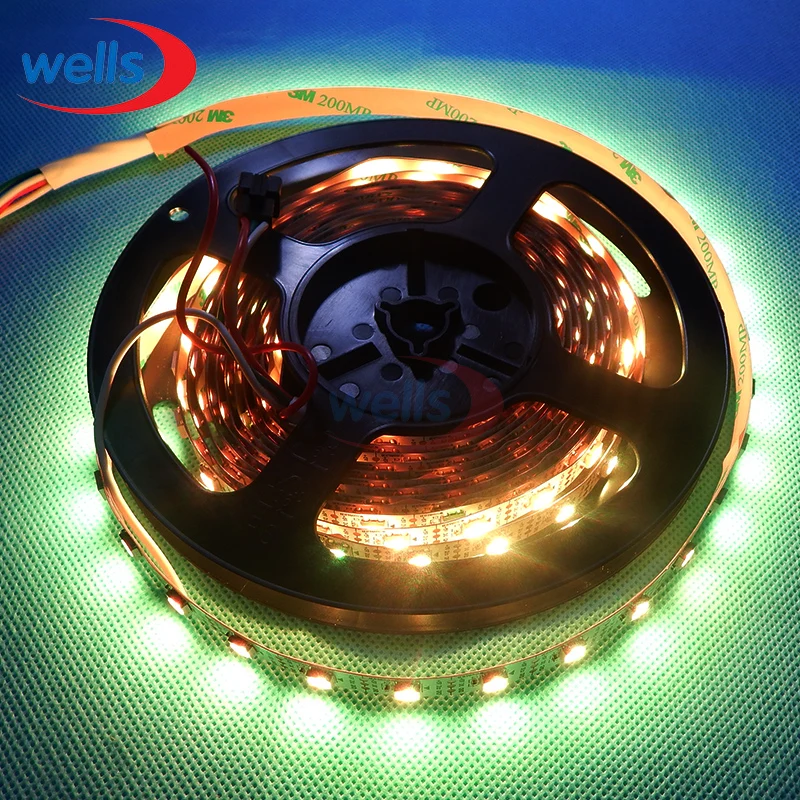 1 м 30Led/M WS2812B WS2812 5050 SMD цифровой RGB встроенный IC светодиодный светильник не